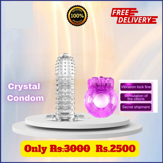 Crystal Comfort Cover with Vibr Ring